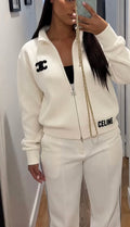Gilet Zippé Maille Côtelée