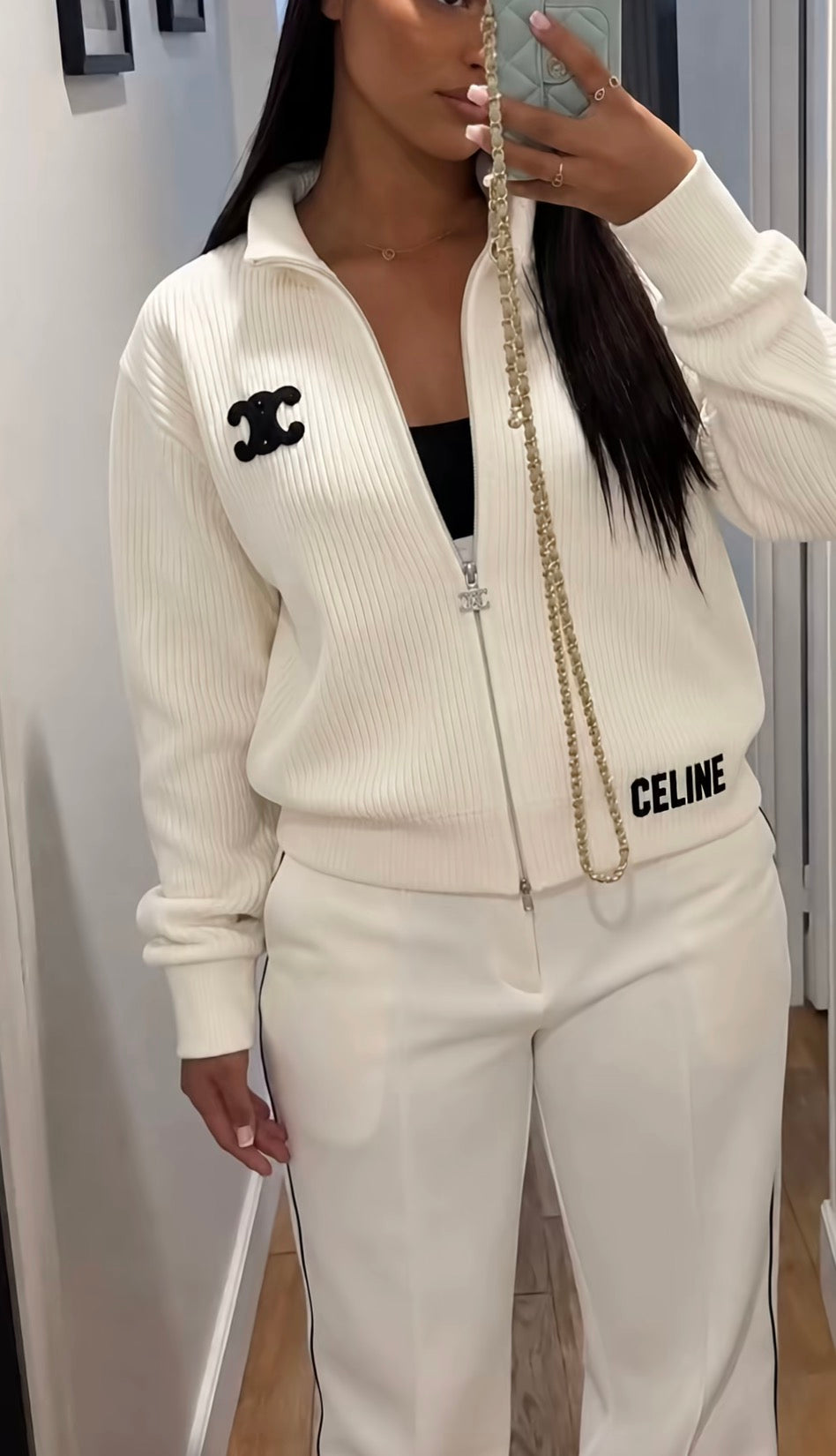 Gilet Zippé Maille Côtelée