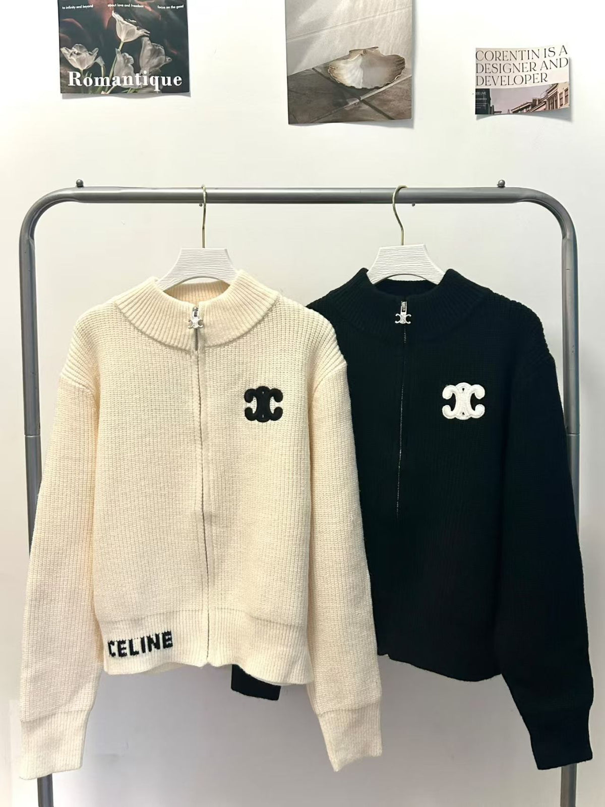 Gilet Zippé Maille Côtelée
