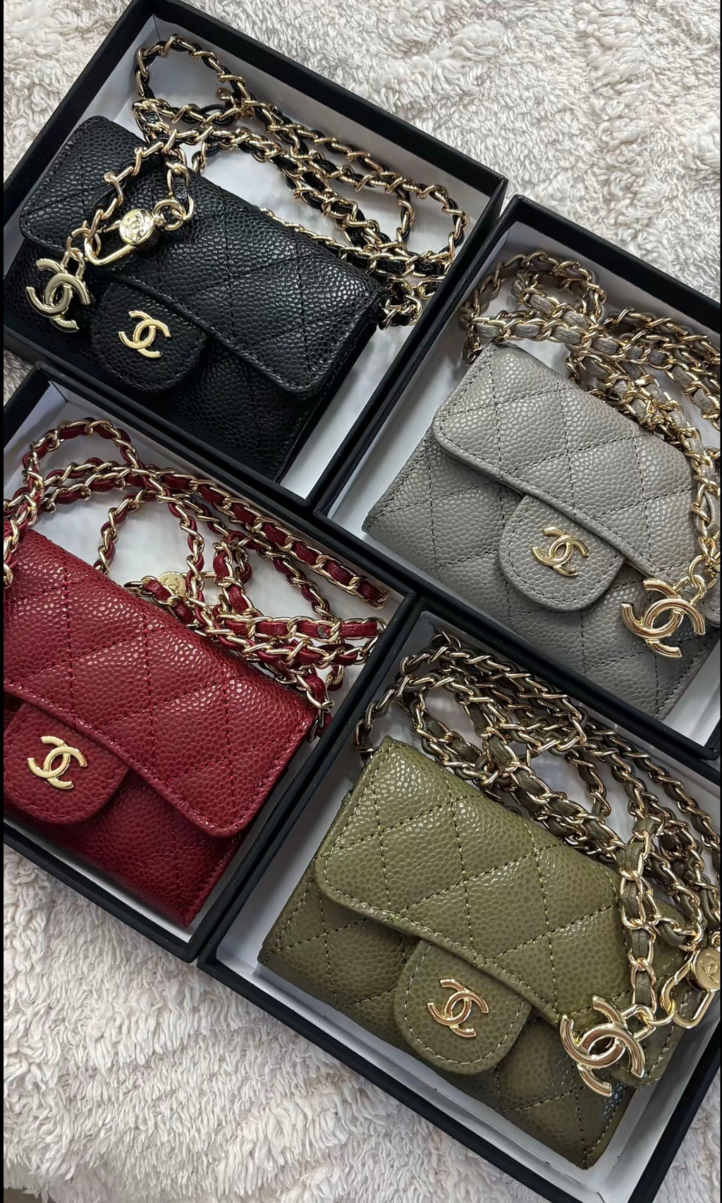 Mini Pochette Matelassée à Chaîne